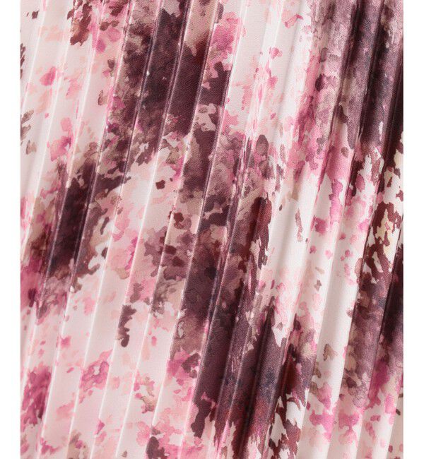 組曲「【洗える】グラデーションフラワー プリーツスカート」|スカート|