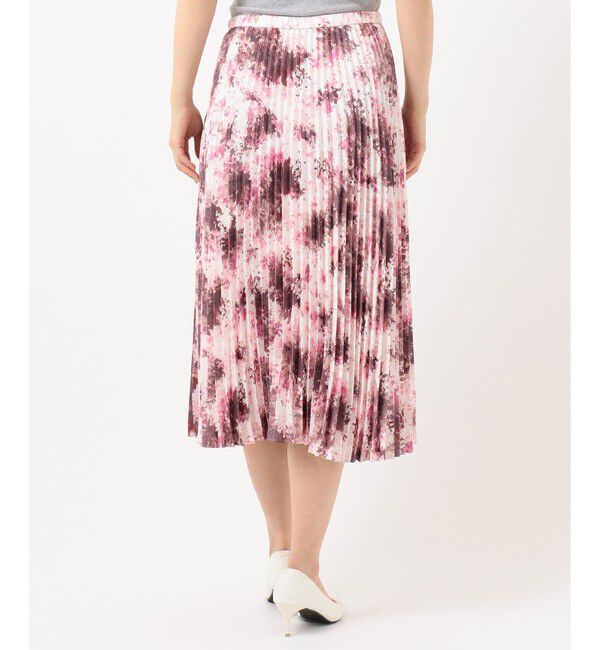 組曲「【洗える】グラデーションフラワー プリーツスカート」|スカート|