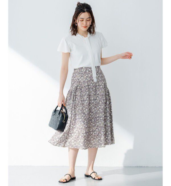 組曲「【洗える・前後着用可】コットンハイゲージボウタイ ニット」|ニット・セーター|