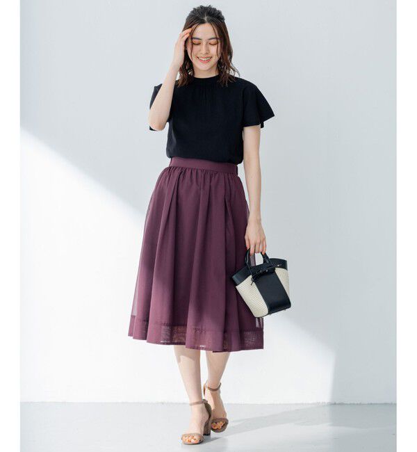 組曲「【洗える・前後着用可】コットンハイゲージボウタイ ニット」|ニット・セーター|