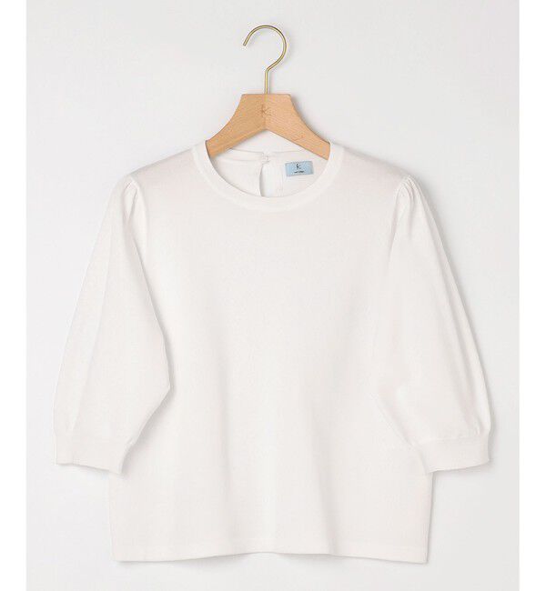 組曲「【UVケア・接触冷感】MINA 6分袖ニットプルオーバー」|ニット・セーター|