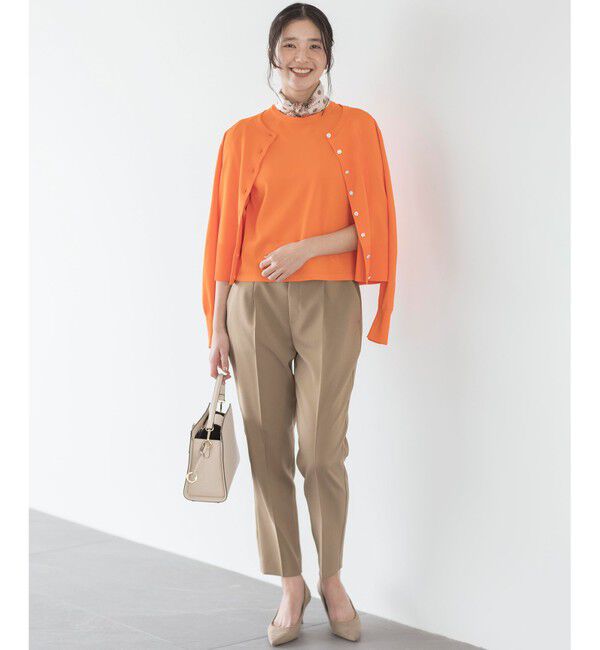 組曲「【UVケア・接触冷感】MINA 6分袖ニットプルオーバー」|ニット・セーター|