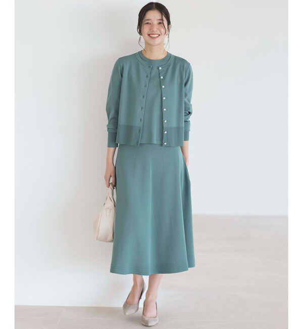 組曲「【UVケア・接触冷感】MINA 6分袖ニットプルオーバー」|ニット・セーター|