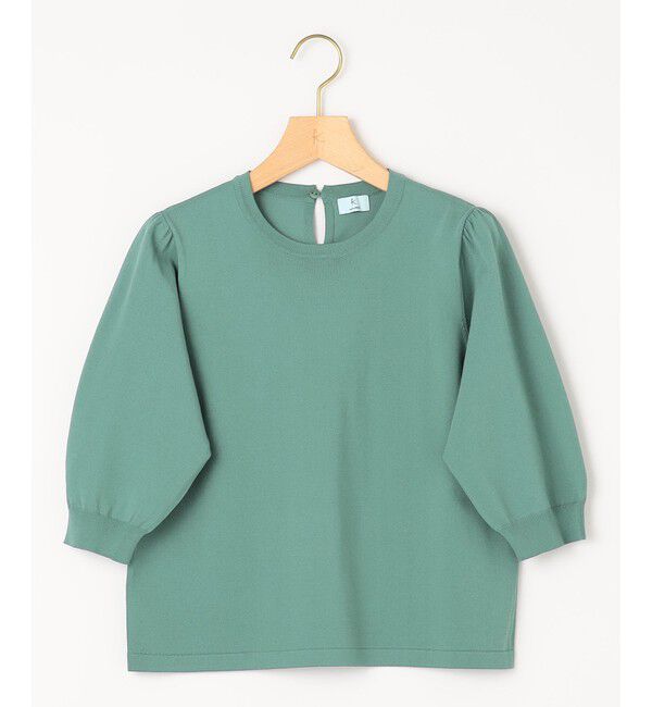 組曲「【UVケア・接触冷感】MINA 6分袖ニットプルオーバー」|ニット・セーター|