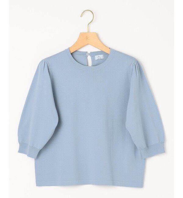 組曲「【UVケア・接触冷感】MINA 6分袖ニットプルオーバー」|ニット・セーター|