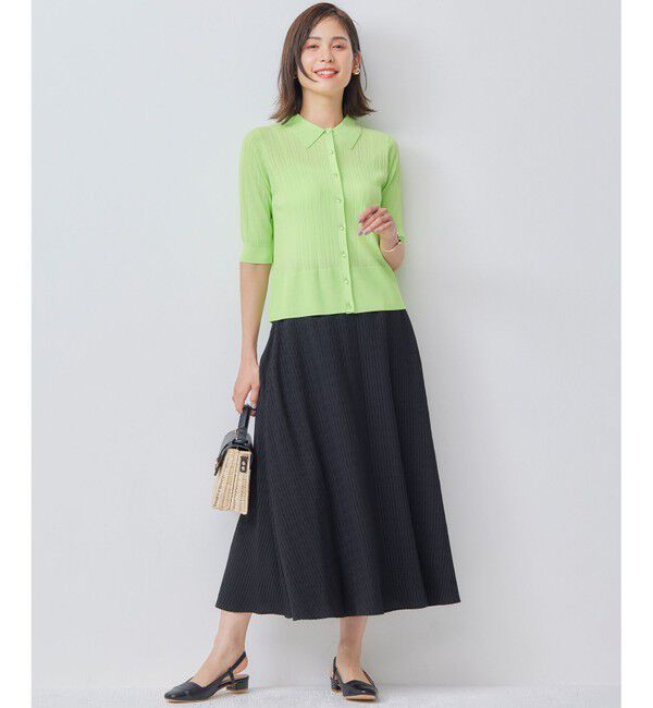 組曲「ステッチストライプドビー フレアスカート」|スカート|