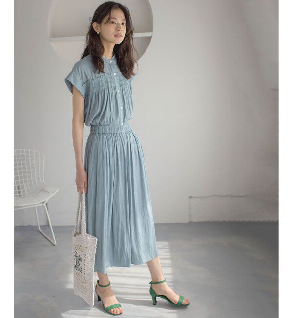 組曲「【春夏のNEWカラー登場】ギャザーライトデシン パンツ」|その他|