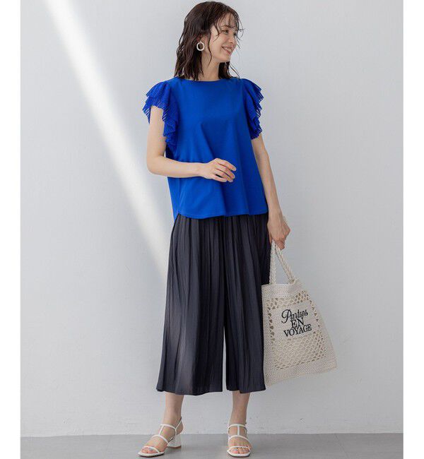 組曲「【春夏のNEWカラー登場】ギャザーライトデシン パンツ」|その他|