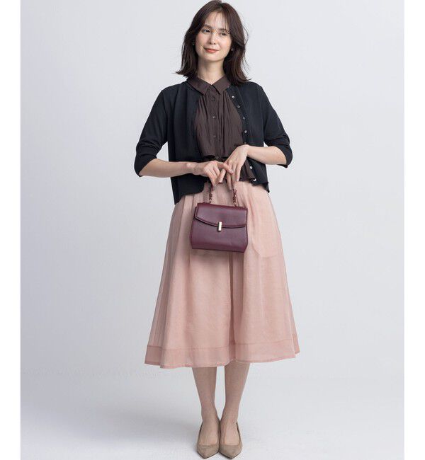 組曲「【入江未悠さんコラボ】ギャザーライトデシンティアード ブラウス」|シャツ・ブラウス|