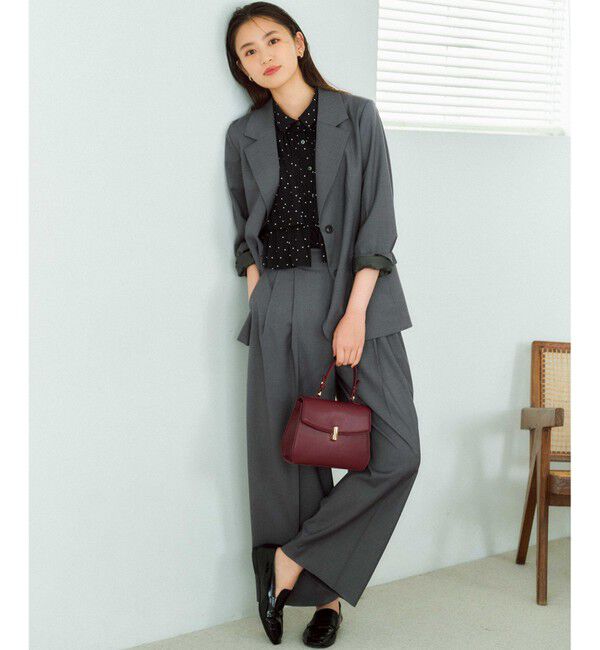 組曲「【入江未悠さんコラボ】ギャザーライトデシンティアード ブラウス」|シャツ・ブラウス|