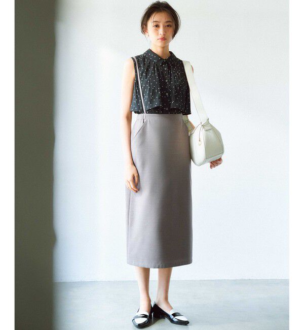 組曲「【入江未悠さんコラボ】ギャザーライトデシンティアード ブラウス」|シャツ・ブラウス|