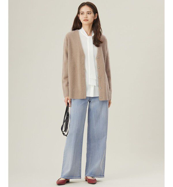 自由区「【洗える】ウスカルデニム ワイドパンツ」|デニム|