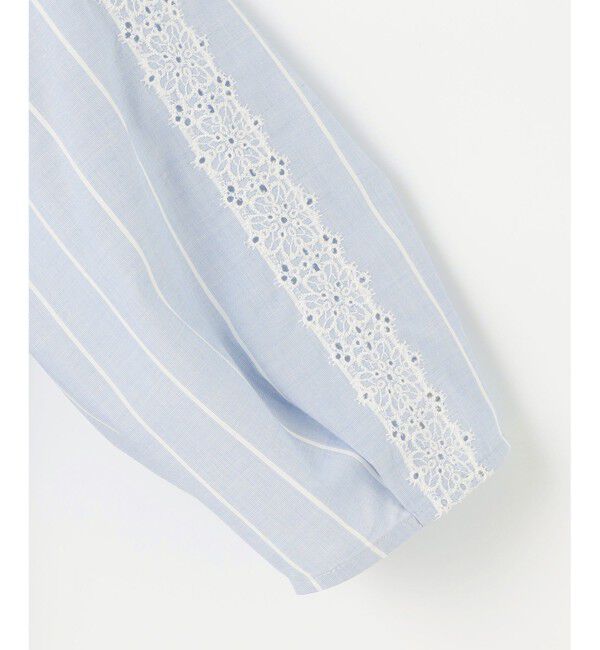 自由区「【洗える】エンブロイダリーブロードプルオーバー ブラウス」|シャツ・ブラウス|