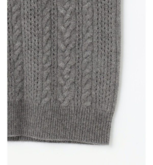 自由区「【SHIHOさん着用】ラメフォックスケーブル ニット」|ニット・セーター|