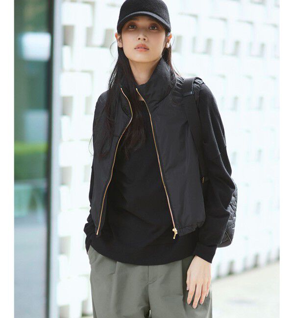 23区「【WEB限定カラーあり/洗える】ウーステッドウール ワイドシルエット ニット」|ニット・セーター|ブラック系