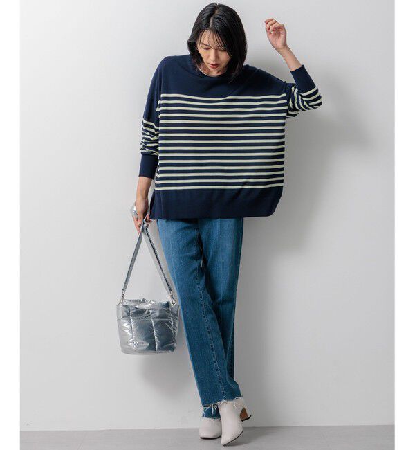 23区「【WEB限定カラーあり/洗える】ウーステッドウール ワイドシルエット ニット」|ニット・セーター|