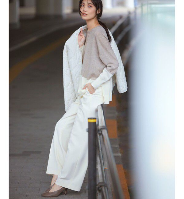 23区「【WEB限定カラーあり/洗える】ウーステッドウール ワイドシルエット ニット」|ニット・セーター|