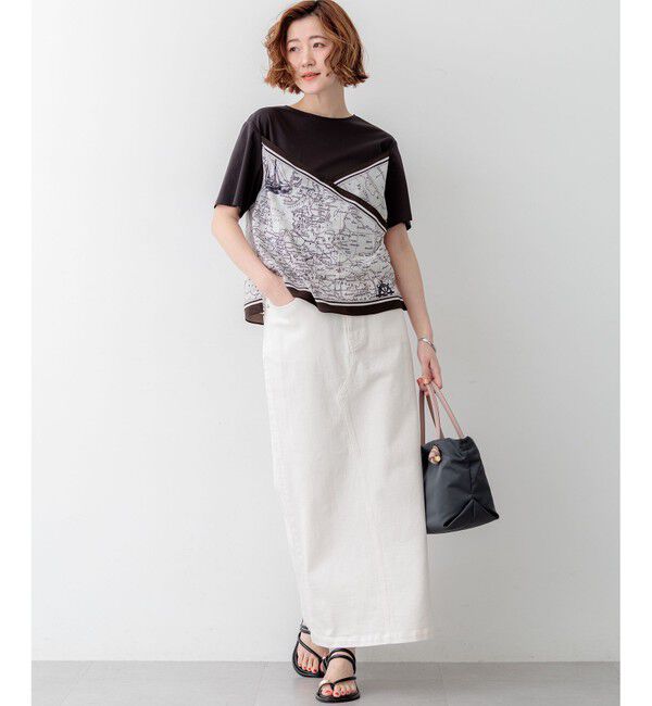 23区「23区DENIM Iライン デニムスカート」|スカート|