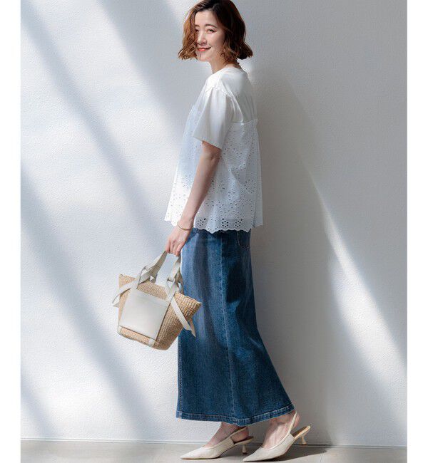 23区「23区DENIM Iライン デニムスカート」|スカート|