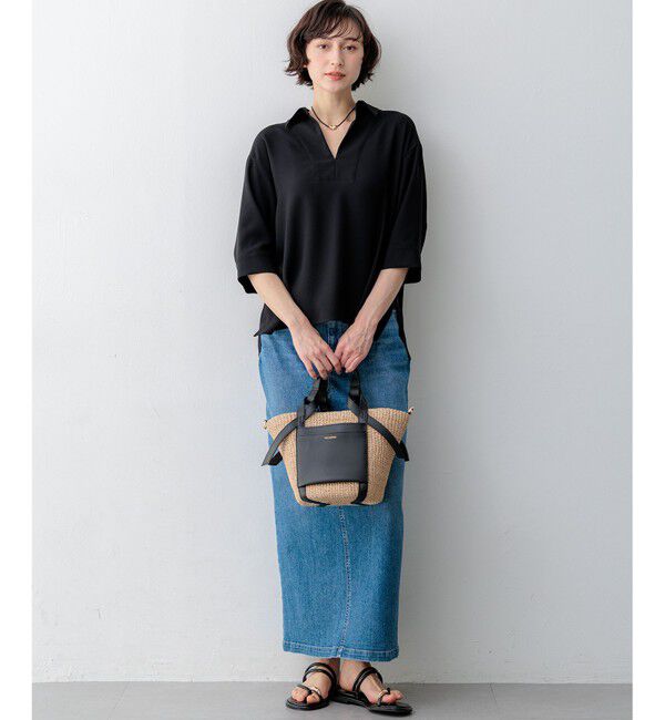 23区「23区DENIM Iライン デニムスカート」|スカート|