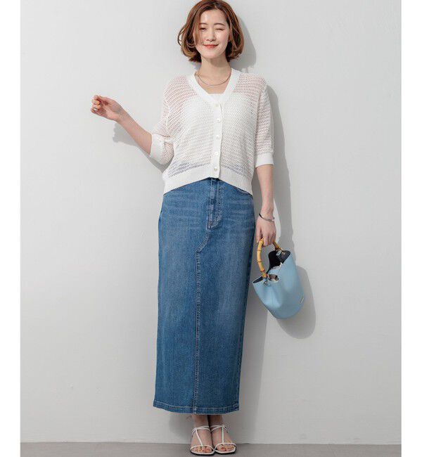 23区「23区DENIM Iライン デニムスカート」|スカート|