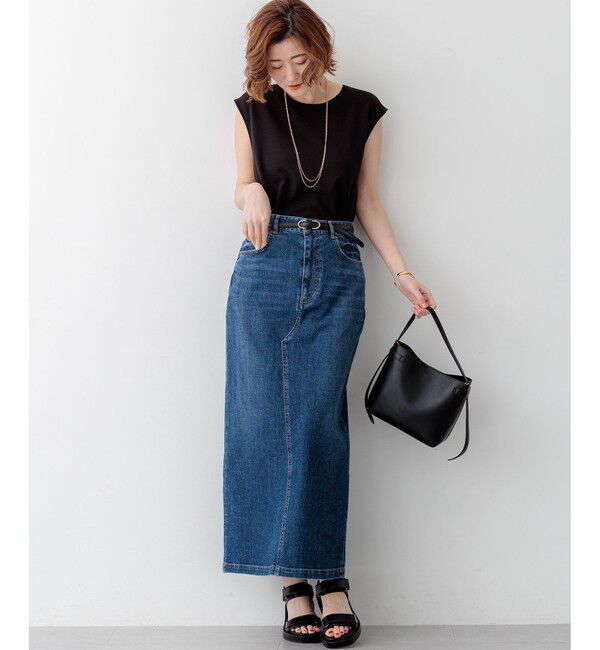 23区「23区DENIM Iライン デニムスカート」|スカート|