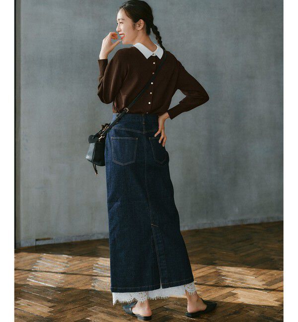 23区「23区DENIM Iライン デニムスカート」|スカート|