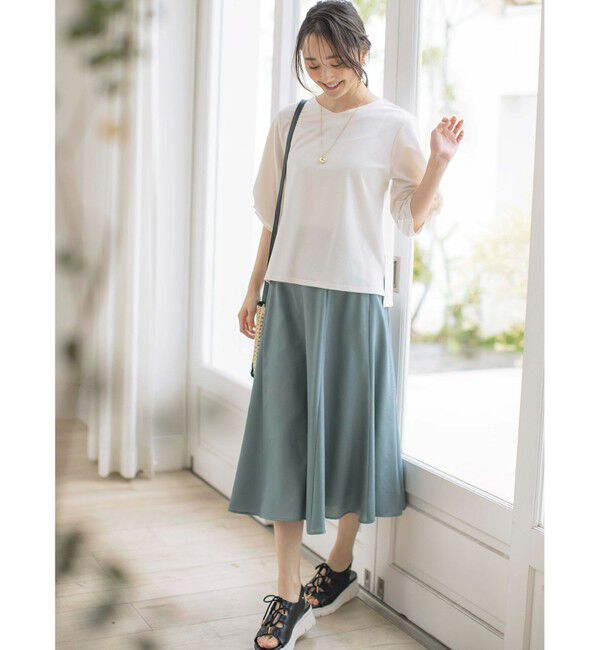 any SiS「【速乾・接触冷感】スムージーポリエステル フレアスカート」|スカート|