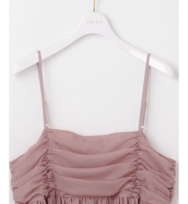 ANY SIS「【洗える】チュールレイヤード キャミソール」|キャミソール|