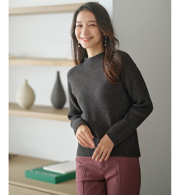 any SiS「【洗える】サイドケーブルアンゴラブレンド ニット」|ニット・セーター|