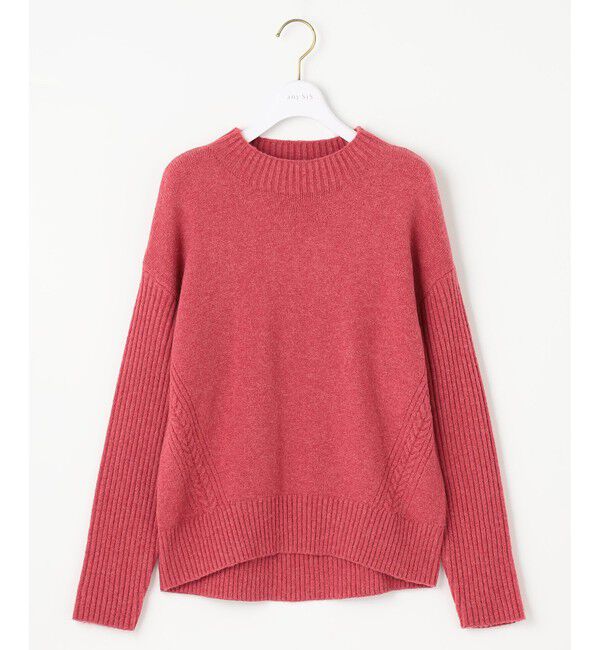 any SiS「【洗える】サイドケーブルアンゴラブレンド ニット」|ニット・セーター|