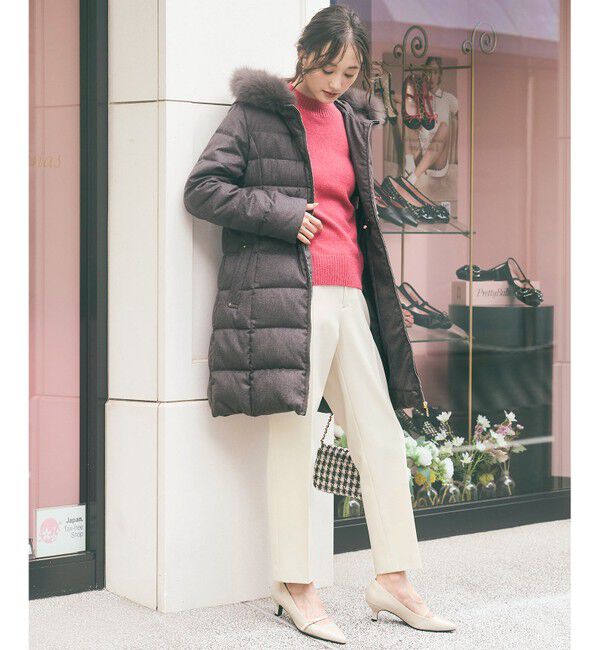 any SiS「【洗える】サイドケーブルアンゴラブレンド ニット」|ニット・セーター|