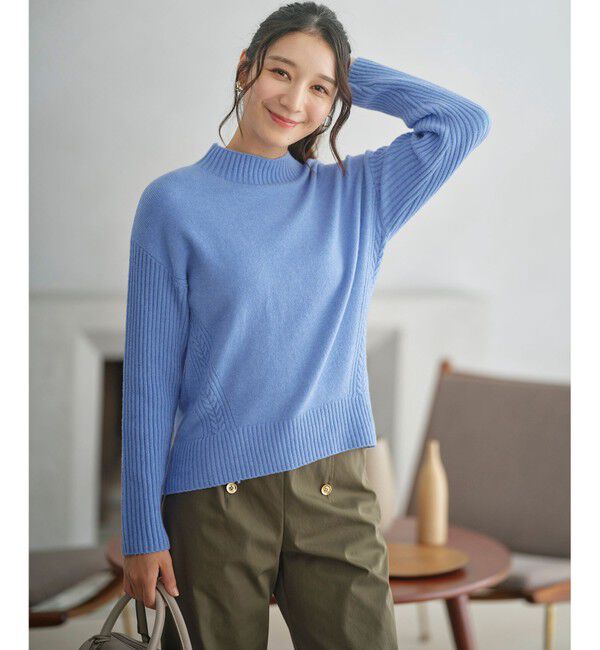 any SiS「【洗える】サイドケーブルアンゴラブレンド ニット」|ニット・セーター|