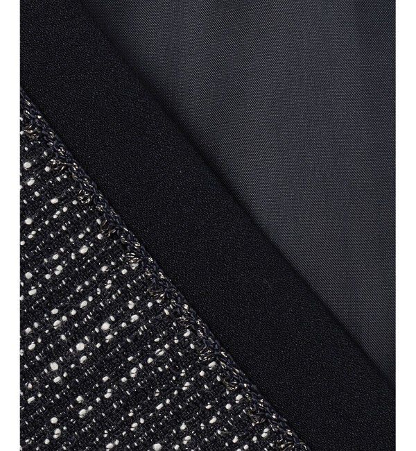 ANY SIS「リップルボーダーストレッチ ジャケット」|ノーカラージャケット|