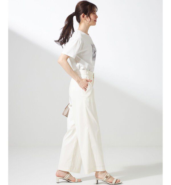 ANY SIS「【ストレッチ・接触冷感・撥水・UVカット・洗える】エアリーストレッチ ワイドパンツ」|その他|