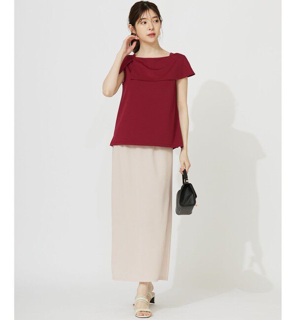 ANY SIS「ケープディテール カットソー」|Tシャツ・カットソー|