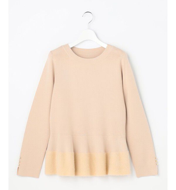 ANY SIS「ペプラムフェザー ニット」|ニット・セーター|