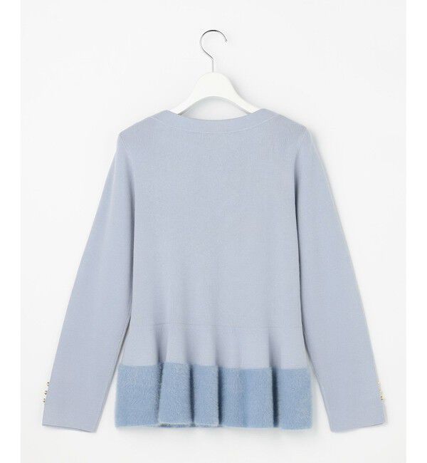 ANY SIS「ペプラムフェザー ニット」|ニット・セーター|