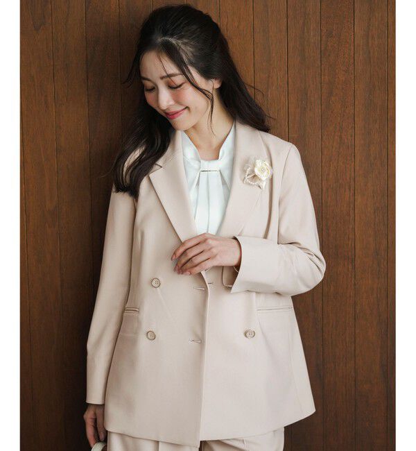 ANY SIS「セレモニーダブルクロス テーラードジャケット」|テーラードジャケット|