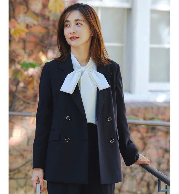 ANY SIS「セレモニーダブルクロス テーラードジャケット」|テーラードジャケット|ネイビー