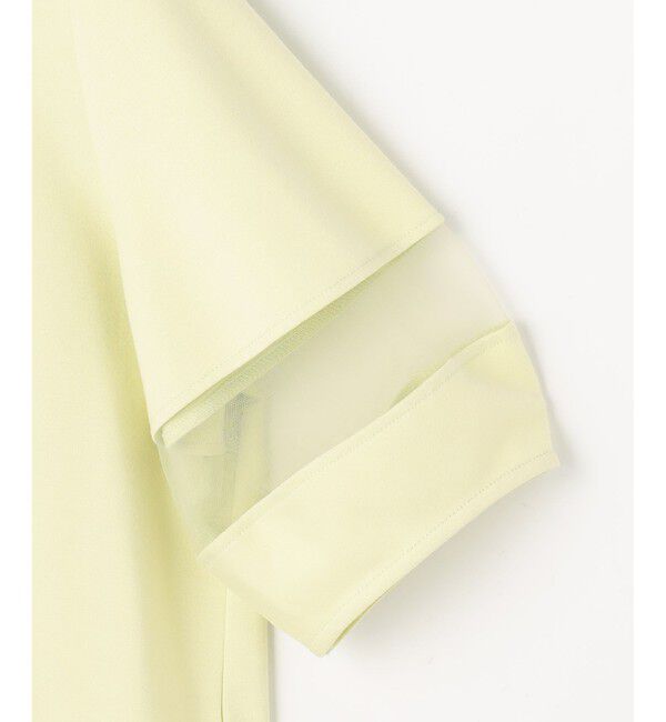 ANY SIS「チュール切替ランタンスリーブ プルオーバー」|Tシャツ・カットソー|