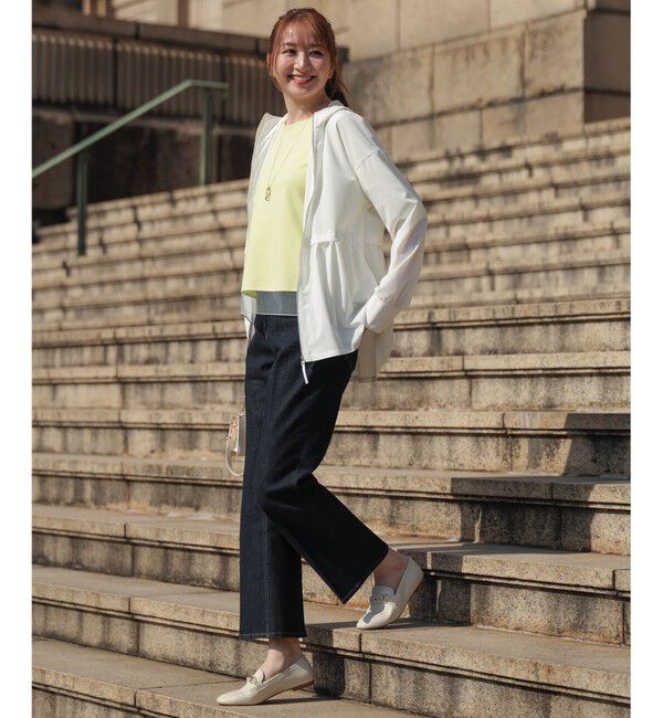 ANY SIS「チュール切替ランタンスリーブ プルオーバー」|Tシャツ・カットソー|