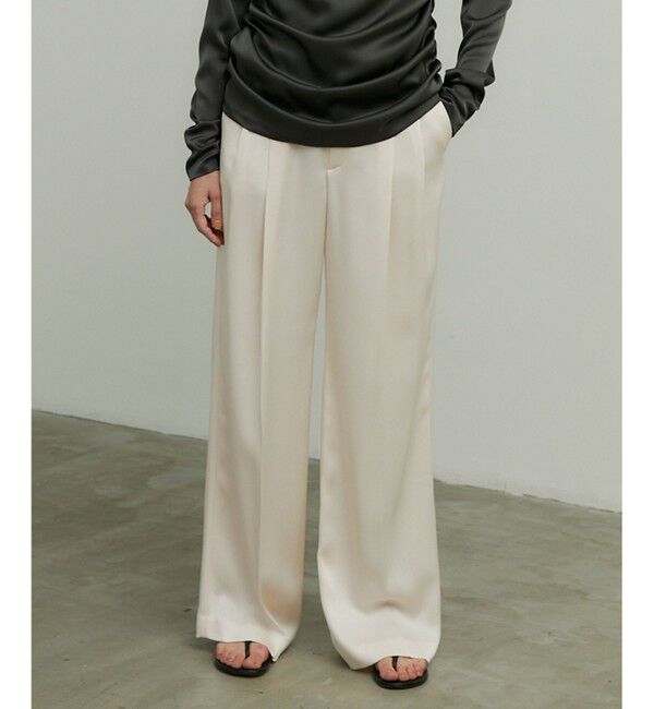 BEIGE,「GINETTE / ストレートパンツ」|その他|Nude