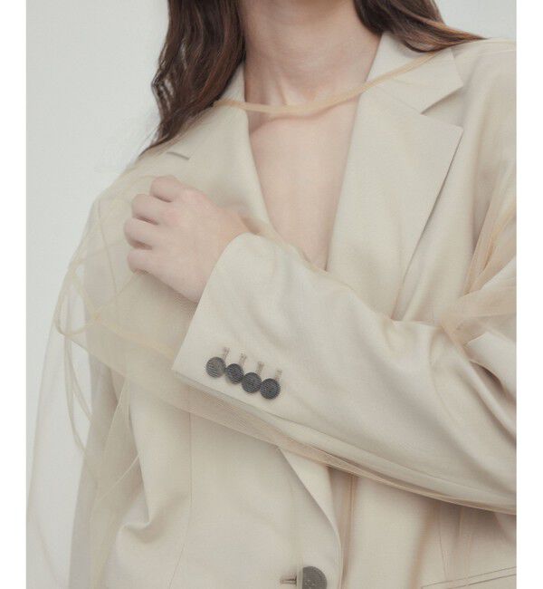 BEIGE,「【Oggi 6月号掲載】OREGANO / サマーウールテーラードジャケット」|テーラードジャケット|