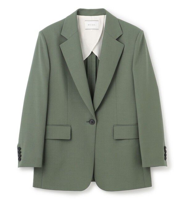 BEIGE,「【Oggi 6月号掲載】OREGANO / サマーウールテーラードジャケット」|テーラードジャケット|