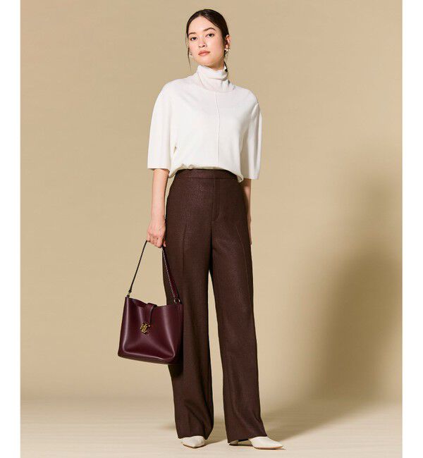 BEIGE,「CAROLE / リネンライクフルレングスワイドパンツ」|その他|