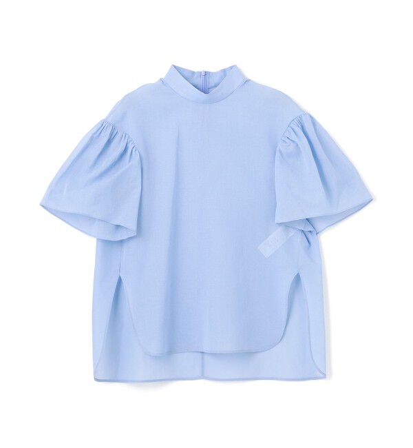 BEIGE,「【洗える】PLUMERIA / コットンシアーパフスリーブブラウス」|シャツ・ブラウス|