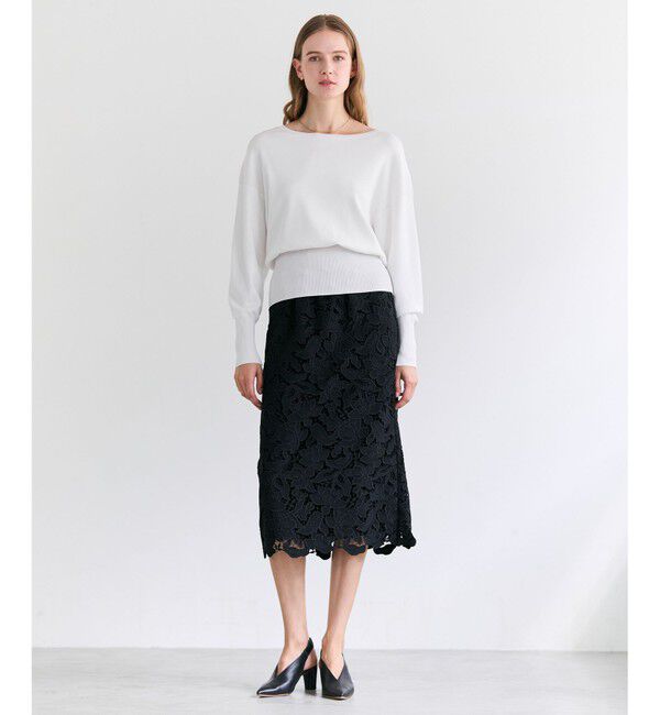 BEIGE,「LAURA / ドライタッチ ストレッチニットプルオーバー」|ニット・セーター|