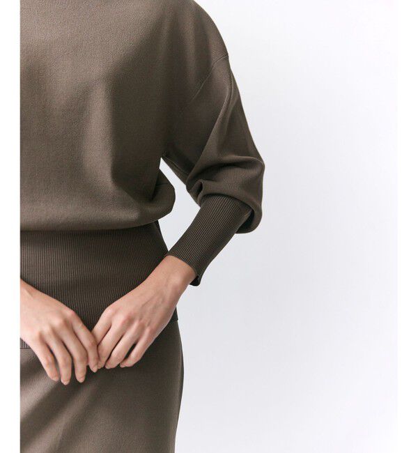 BEIGE,「LAURA / ドライタッチ ストレッチニットプルオーバー」|ニット・セーター|