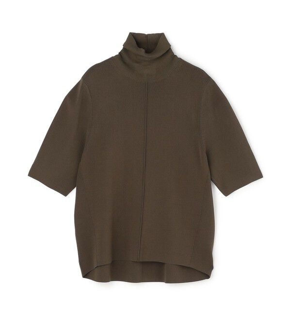 BEIGE,「LAURA / ドライタッチ ストレッチショートスリーブニット」|ニット・セーター|